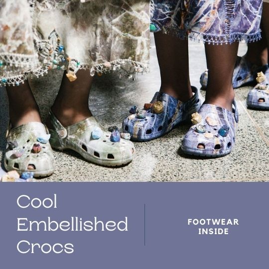 How To Wear Crocs: 30 Outfits Ideas 28 Cool Embellished Crocs