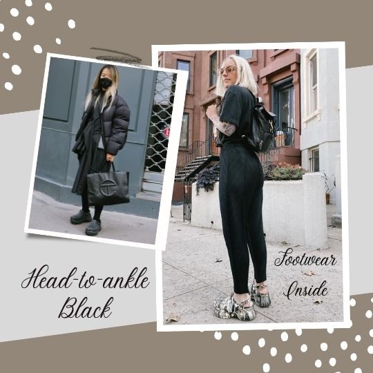 How To Wear Crocs: 30 Outfits Ideas 20 Head-to-ankle Black