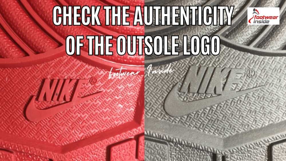 Check the Authenticity of the Outsole Logo